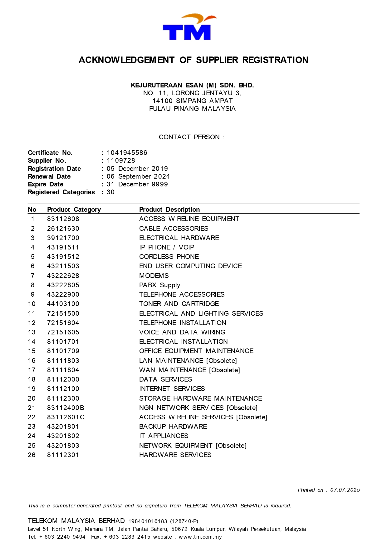 Certification 13
